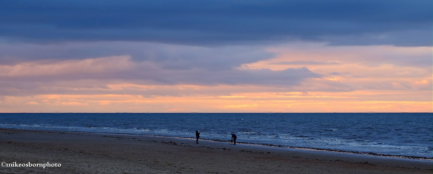 Hunstanton beach walkers