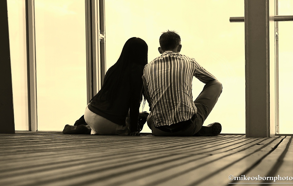 Sitting at the window