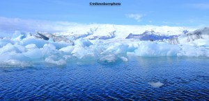 Glacial lake in Iceland