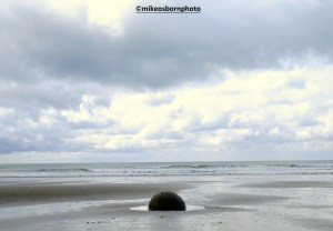 Boulder beach, New Zealand
