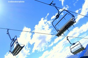 Chair lift above Queenstown, New Zealand