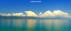 Clouds reflecting in Lake Ohrid, North Macedonia