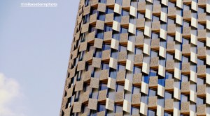 Modern skyscraper in Tirana, Albania