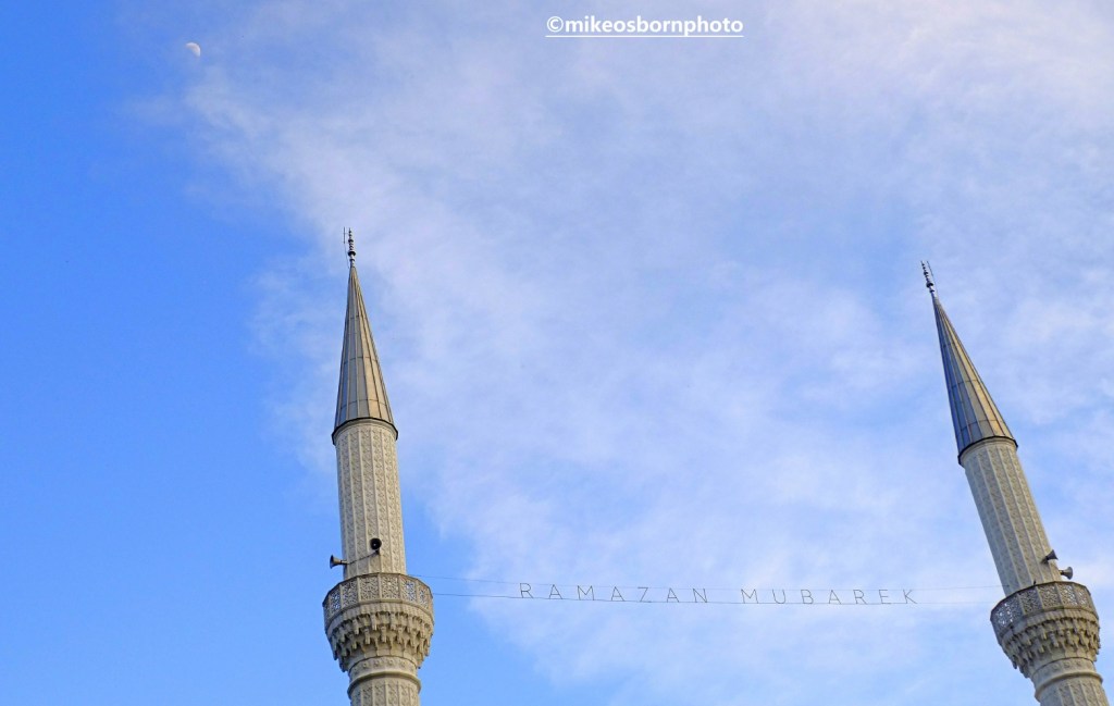 Twin minarets in Shkodër, Albania