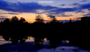 Dusk on the Bridgewater Canal, Manchester