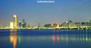 Night view of Doha, Qatar