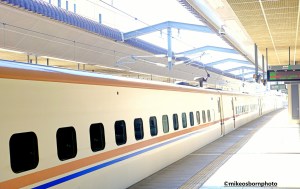 Japanese bullet train or shinkansen