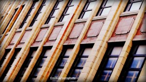 Art Deco clock tower building in Blackpool
