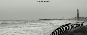Winter view of Blackpool sea front