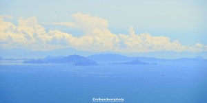 View of islands in Japan's inland sea