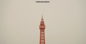Blackpool Tower on a grey wintry day