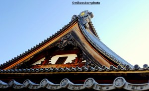 Buddhist temple roof, Nagano, Japan