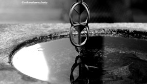 Water feature, Kodaiji Temple, Kyoto, Japan