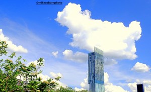 Summer scene over Beetham Tower, Manchester
