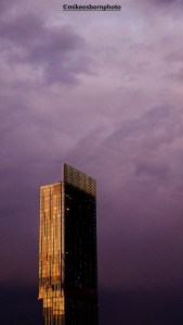 Beetham Tower, Manchester at dusk