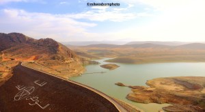 View of Youssef Ibn Tachfine Dam, Morocco