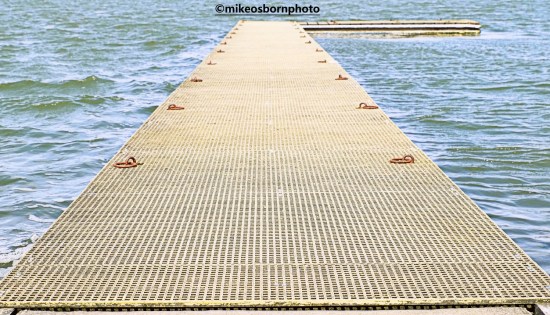 Jetty on marine lake at West Kirby on the Wirral