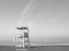 Lifeguard lookout tower on Agadir beach, Morocco