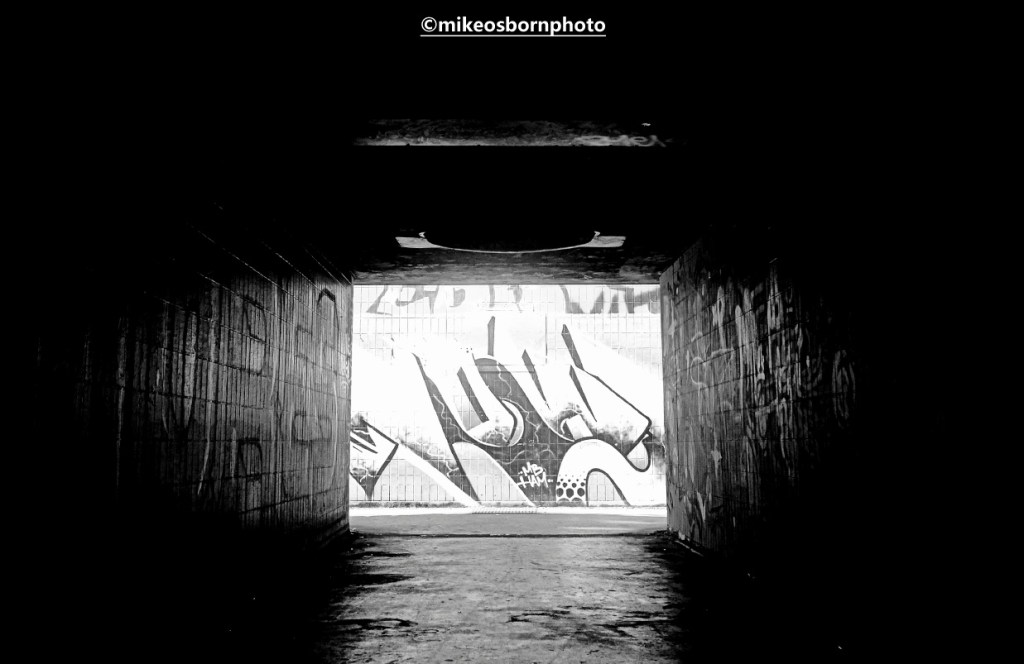 Graffiti on underpass near Hulme, Manchester