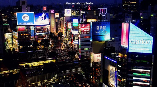 View of Tokyo's Shibuya district