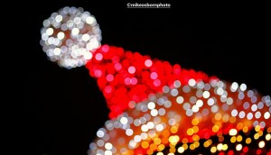 Santa lights bokeh