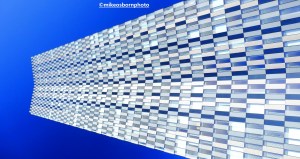 A sideways view of a Deansgate Square skyscraper in Manchester