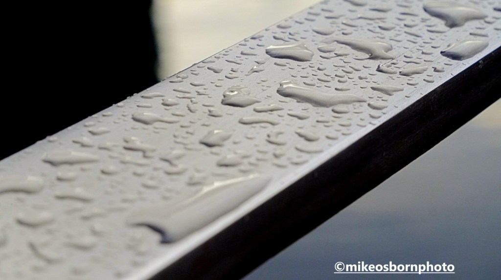 Raindrops on Merchant's Bridge, Castlefield, Manchester