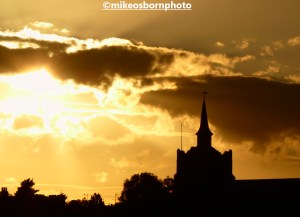Golden sunset at Maldon, Essex, UK