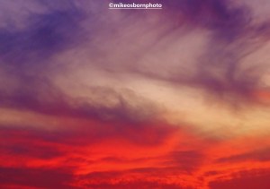 Sunset skies over Agadir, Morocco