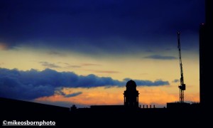 Manchester's Kimpton Clock Tower at sundown
