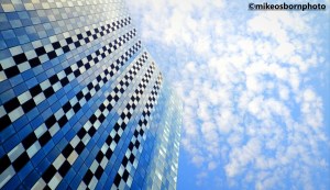 Deansgate Square Manchester on a summer's day