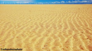 Sahara-like sand on Hoylake Beach at low tide