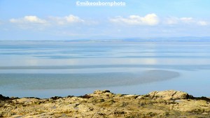 A view of Morecambe Bay and Cumbria from Heysham, Lancashire