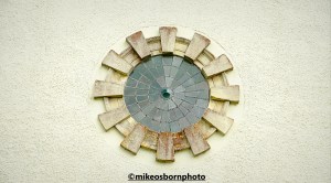 A window on the Pin Mill at Bodnant Garden, Wales