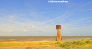 Remains of a lighthouse on Spurn Point