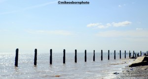 Stakes on the beach at Spurn Point