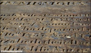 Grave in St Mary's church, Stockport
