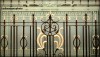 Ornate window and railings in Stockport's old town