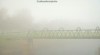 Salford's Adelphi Footbridge shrouded in fog