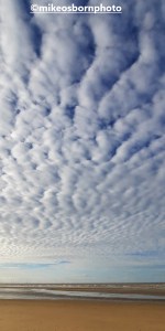 Epic herringbone cloud formations over Formby Beach, Merseyside