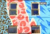 Brightly painted exterior of a building in New Brighton's Victoria Quarter
