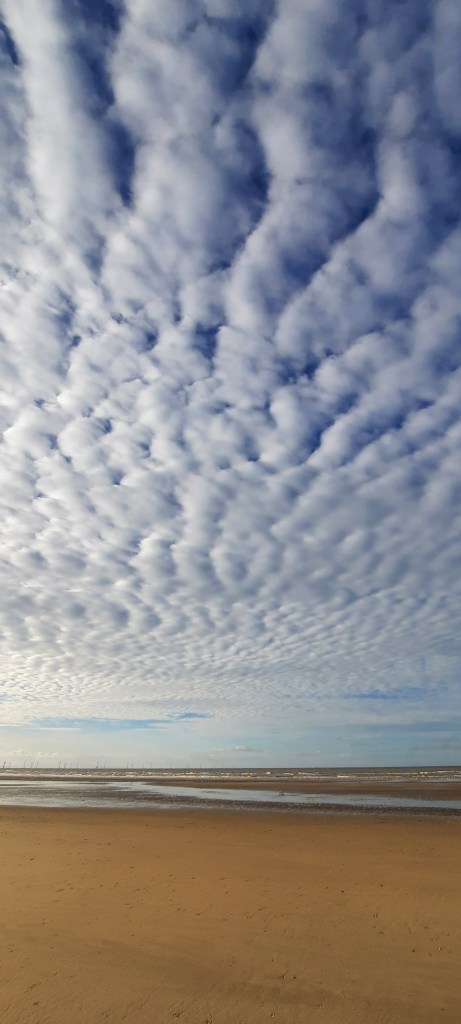 Amazing cloud formations at Formby Beach