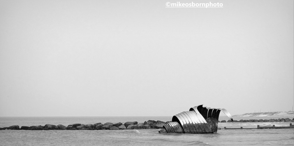 Mary's Shell sculpture on Cleveleys seafront