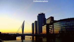 MediaCityUK, Salford at sunset