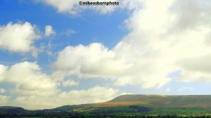 Views of hills from Clitheroe castle, Lancashire