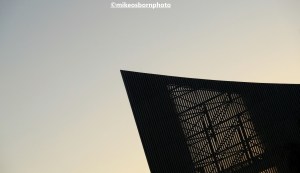 Skeleton of Imperial War Museum North building at Salford