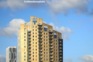 Sovereign Point residential tower block at Salford Quays