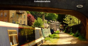 Canal towpath at Hebden Bridge, Yorkshire