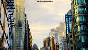 New buildings along Bishopsgate in London
