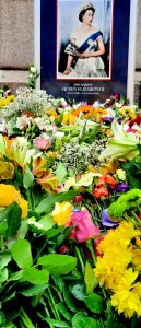 Floral tributes left for Queen Elizabeth II at St Ann's Square, Manchester